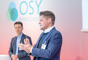 Experten Prof. Dr. Dirisamer, PD Dr. Dr. Luft und Prof. Dr. Priglinger, OSY Ophthalmologisches Symposium in Hamburg - Bausch + Lomb