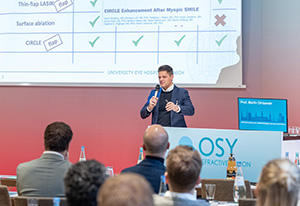 Experten Prof. Dr. Dirisamer, PD Dr. Dr. Luft und Prof. Dr. Priglinger, OSY Ophthalmologisches Symposium in Hamburg - Bausch + Lomb
