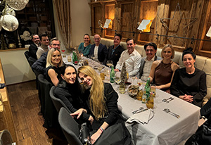 Experten Prof. Dr. Dirisamer, PD Dr. Dr. Luft und Prof. Dr. Priglinger, Weihnachtsfeier 2024